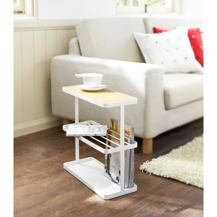 Yamazaki USA Tower Yamazaki Home Side Table With Storage Tier